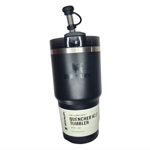 Stanley Black The Flowstate Quencher H2.0 Tumbler 20 oz with Straw Cover